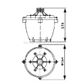 100V con unidad de controlador de cuerno de reflejo transformador